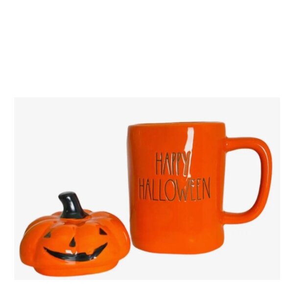 NEW Rae Dunn Happy Halloween Pumpkin Mug Topper - Picture 2 of 3